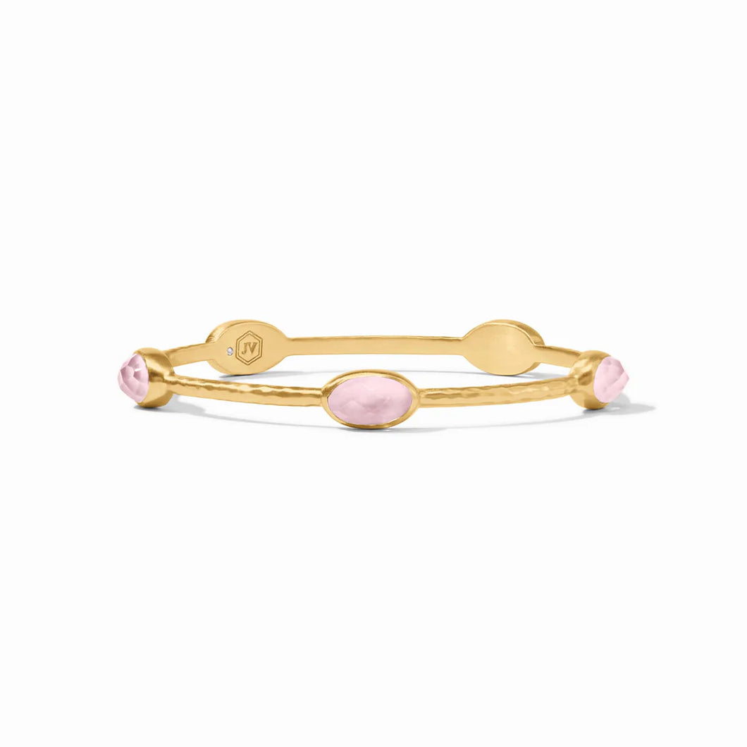 IVY STONE BANGLE GOLD IRIDESCENT ROSE SMALL