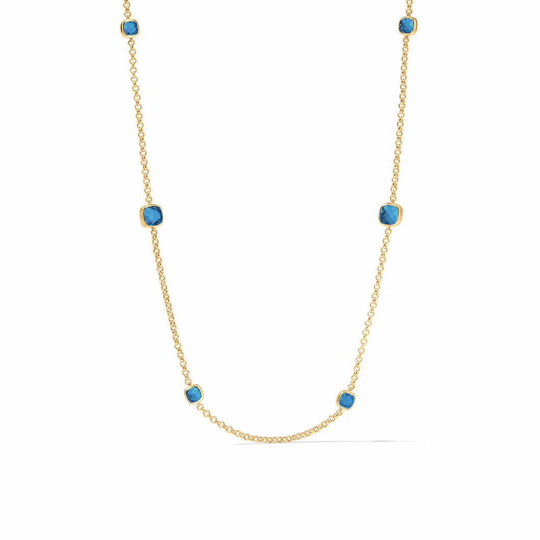 AQUITAINE STATION NECKLACE CAPRI BLUE