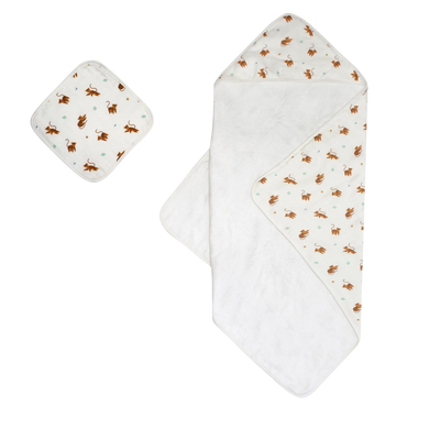 TIGER HOODED TOWEL SET