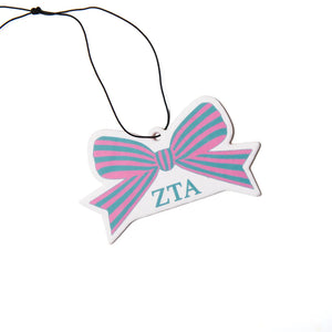 ZETA TAU ALPHA BOW AIR FRESHENER