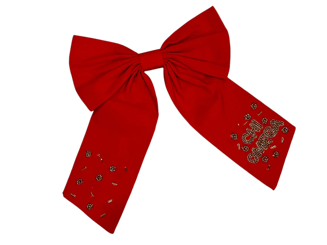 CHI OMEGA HAIR BOW