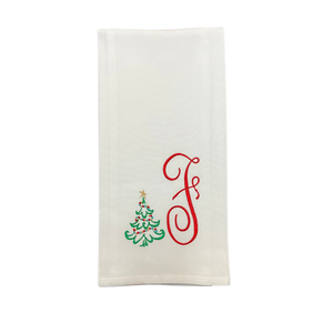 TREE WITH INITIAL TOWEL