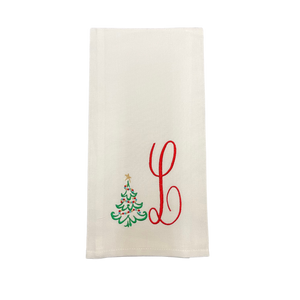 TREE WITH INITIAL TOWEL