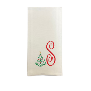 TREE WITH INITIAL TOWEL