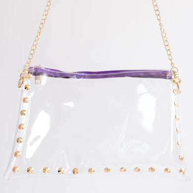 PARKER PURPLE CLEAR BAG