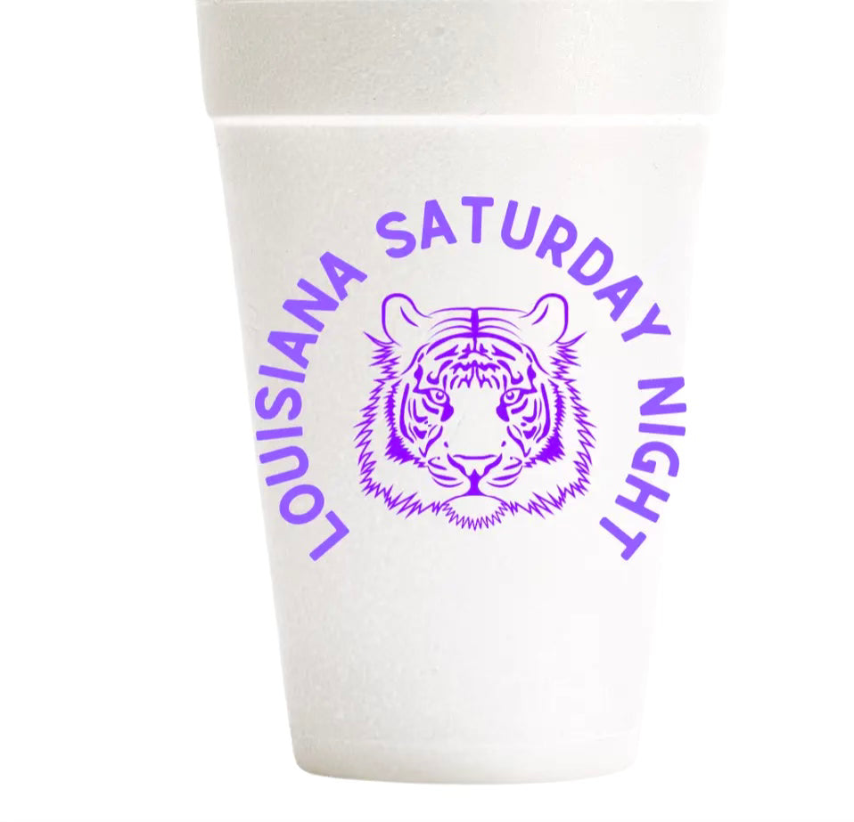 SATURDAY NIGHT STYROFOAM CUPS