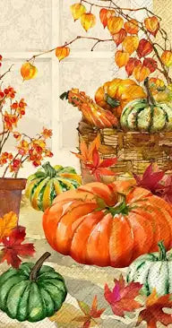 HEIRLOOM PUMPKINS GUEST TOWEL