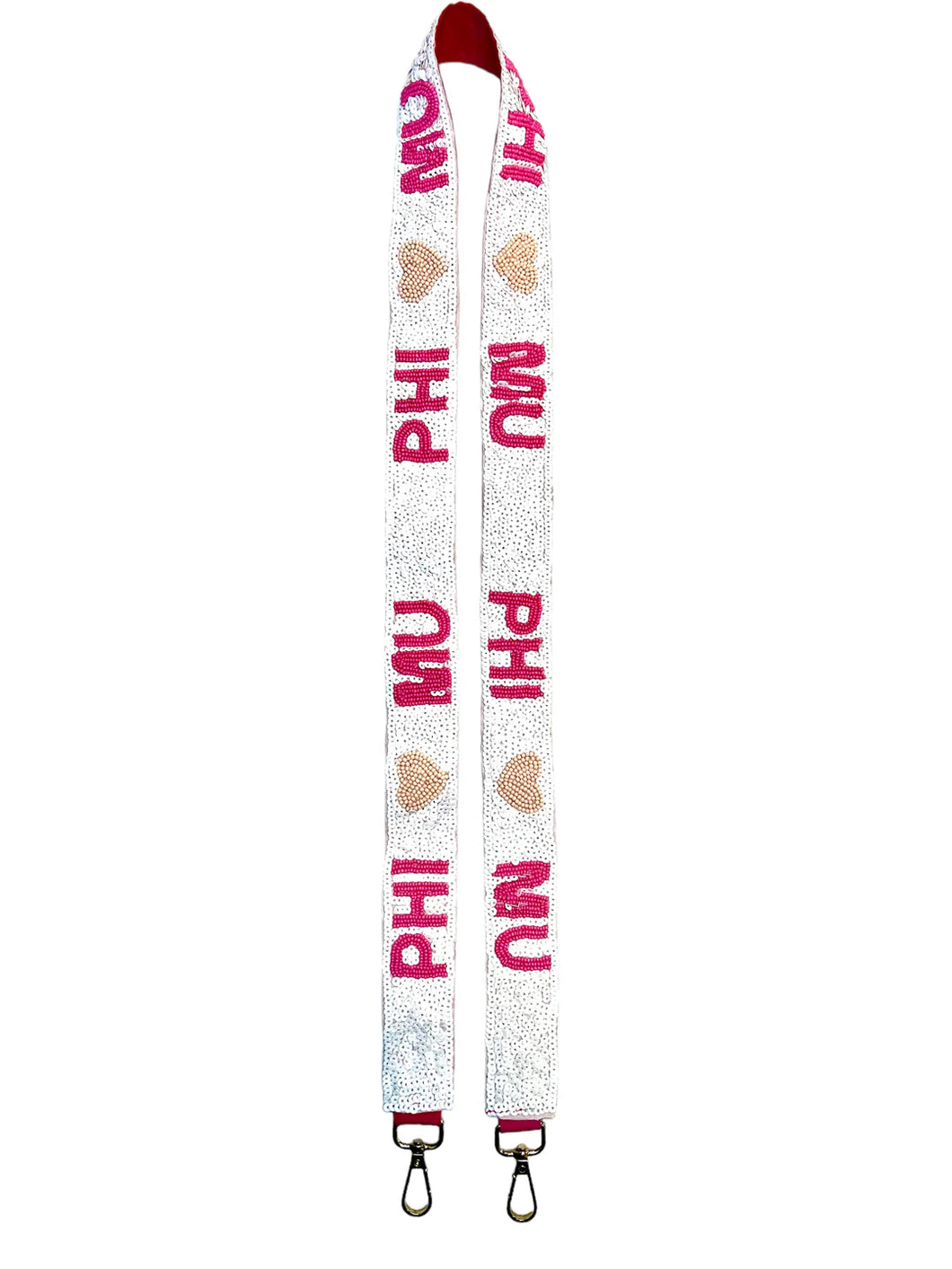 PHI MU BEADED STRAP