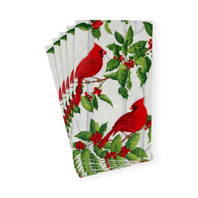 HOLLY SONGBIRDS GUEST TOWEL NAPKINS