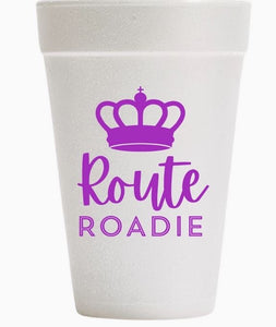 ROUTE ROADIE PURPLE STYRO CUPS