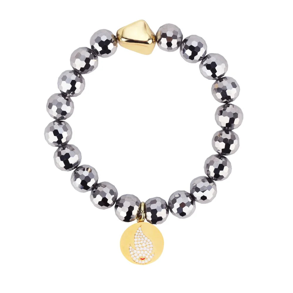 SILVER DISCO BRACELET