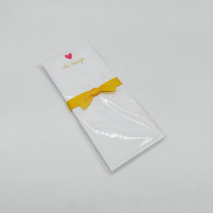 CHI OMEGA HEART NOTEPAD SKINNIE