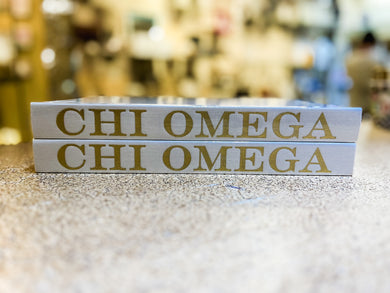 CHI OMEGA BLANK BOOK