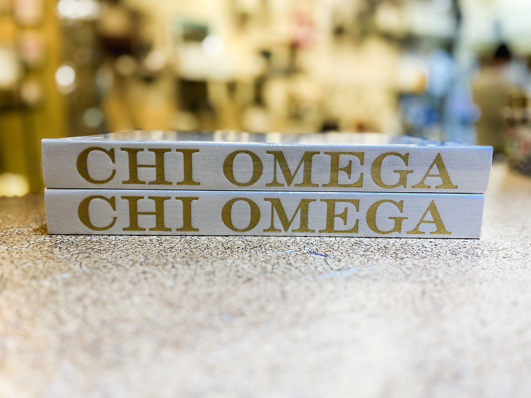 CHI OMEGA BLANK BOOK