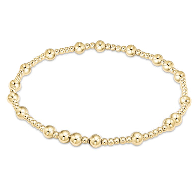 EGIRL HOPE UNWRITTEN 4MM BEAD BRACELET GOLD