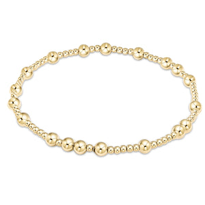EGIRL HOPE UNWRITTEN 4MM BEAD BRACELET GOLD