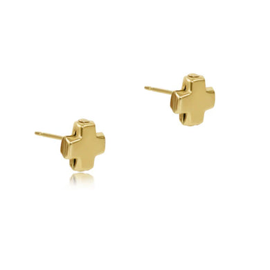 SIGNATURE CROSS GOLD STUD GOLD