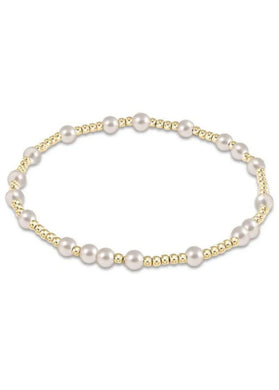 EGIRL HOPE UNWRITTEN 4MM BEAD BRACELET PEARL