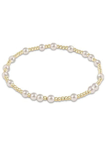 EGIRL HOPE UNWRITTEN 4MM BEAD BRACELET PEARL