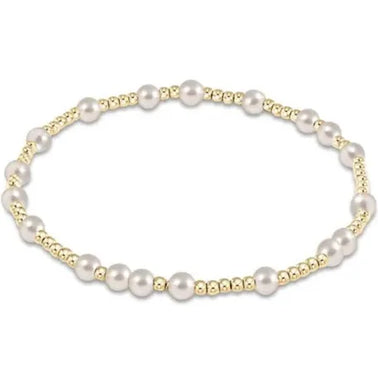EXTENDS HOPE UNWRITTEN 4MM BEAD BRACELET PEARL