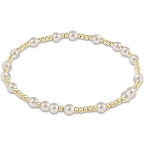 EXTENDS HOPE UNWRITTEN 4MM BEAD BRACELET PEARL