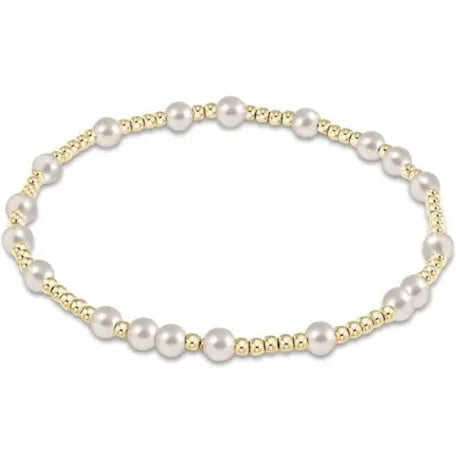 EXTENDS HOPE UNWRITTEN 4MM BEAD BRACELET PEARL