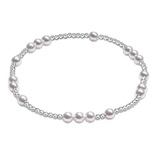 EXTENDS HOPE UNWRITTEN 4MM BEAD BRACELET PEARL