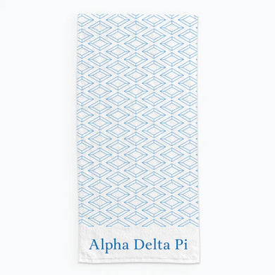 ALPHA DELTA PI SYMBOL TOWEL