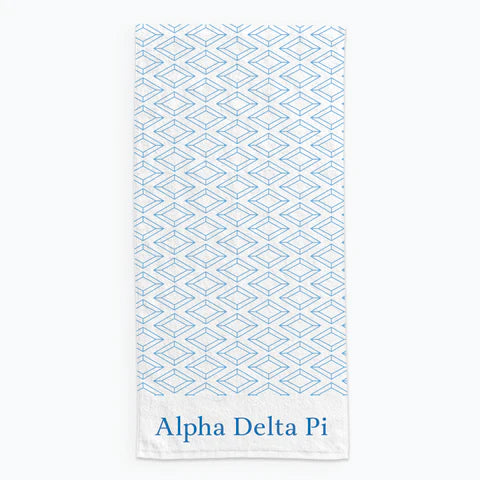 ALPHA DELTA PI SYMBOL TOWEL