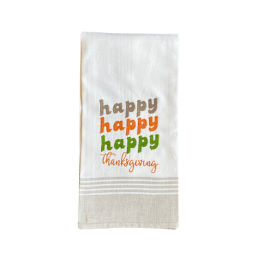 HAPPY HAPPY HAPPY THANKSGIVING TOWEL