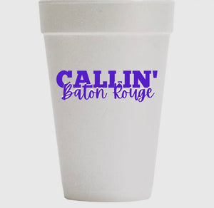 CALLIN BATON ROUGE STYROFOAM CUPS