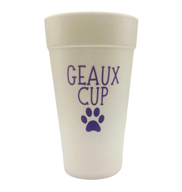 PAW GEAUX CUP STYROFOAM CUPS