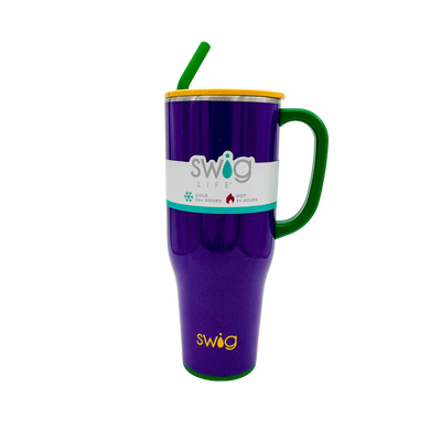 SWIG 40oz Fanzone Purple + Yellow Mega Mug, FREE SHIPPING