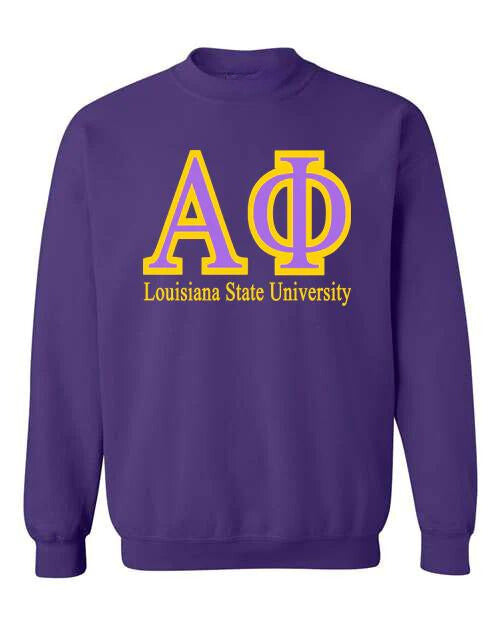 ALPHA PHI LOUISIANA STATE UNIVERSITY SWEATSHIRT