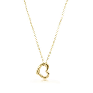 EGIRL 14" NECKLACE GOLD LOVE SMALL GOLD CHARM