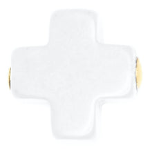 EGIRL 14" NECKLACE GOLD SIGNATURE CROSS OFF WHITE