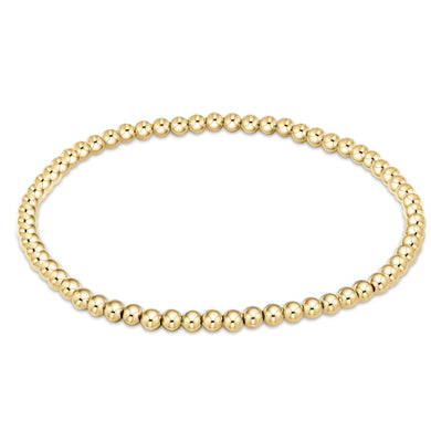 EGIRL CLASSIC GOLD 3MM BEAD BRACELET