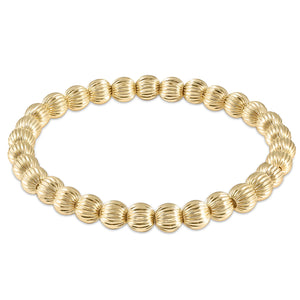 EXTENDS DIGNITY GOLD 6MM BEAD BRACELET