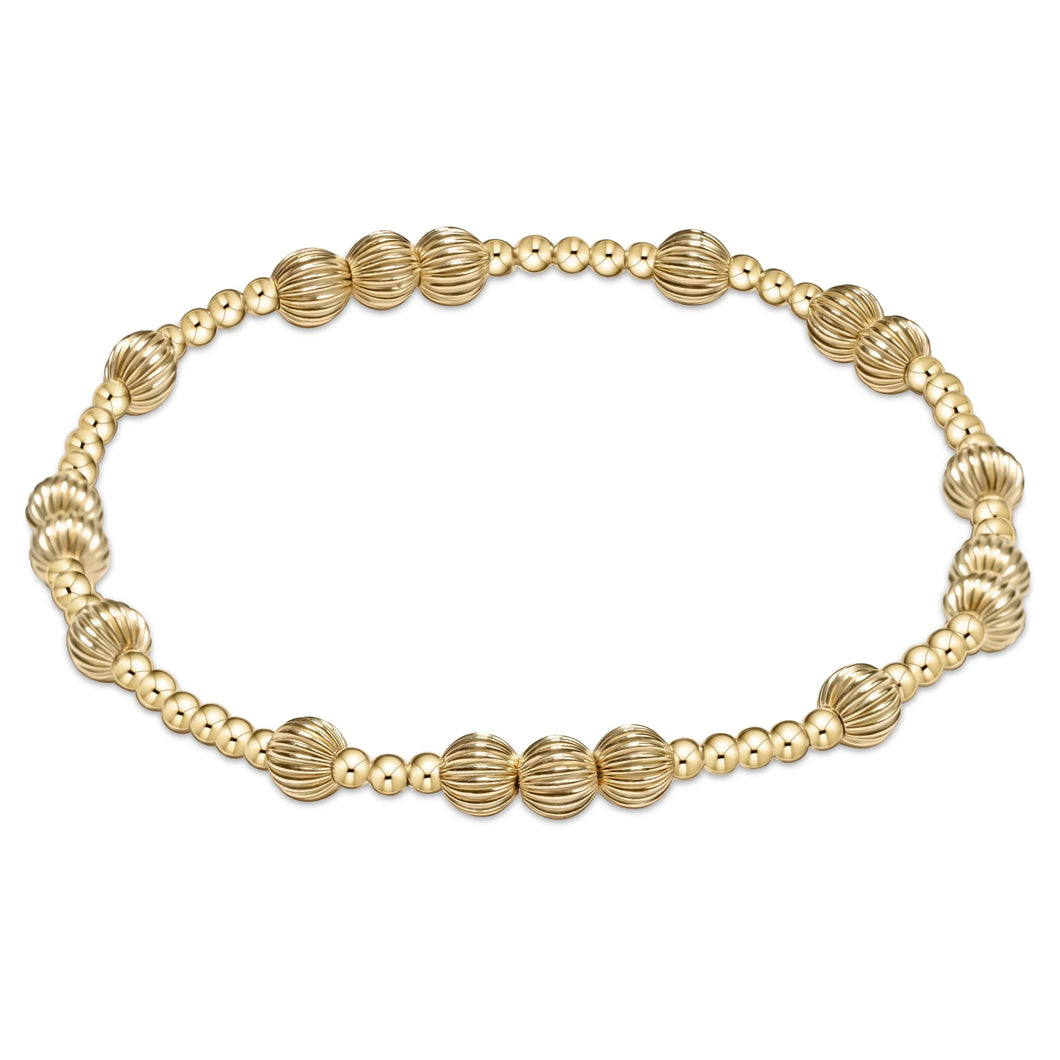 EXTENDS HOPE UNWRITTEN DIGNITY 5MM BEAD BRACELET GOLD