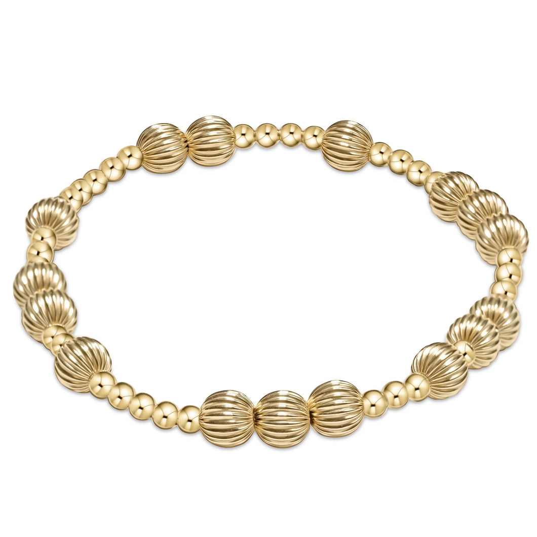 EXTENDS HOPE UNWRITTEN DIGNITY 6MM BEAD BRACELET GOLD