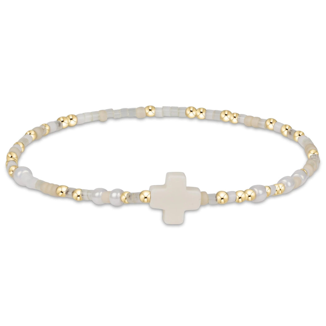HOPE UNWRITTEN SIGNATURE CROSS BRACELET CALL ME ON MY SHELLPHONE