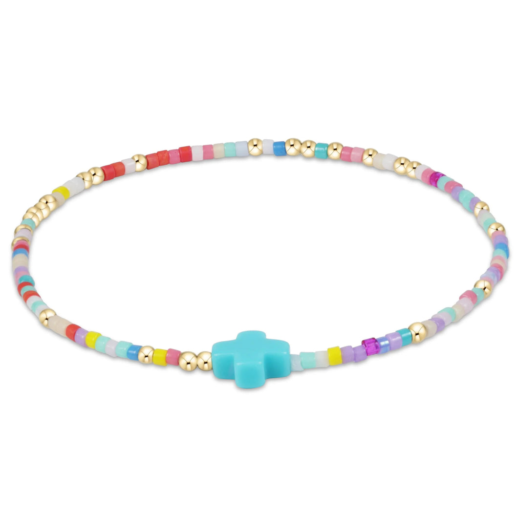 HOPE UNWRITTEN SIGNATURE CROSS BRACELET HOT MESS