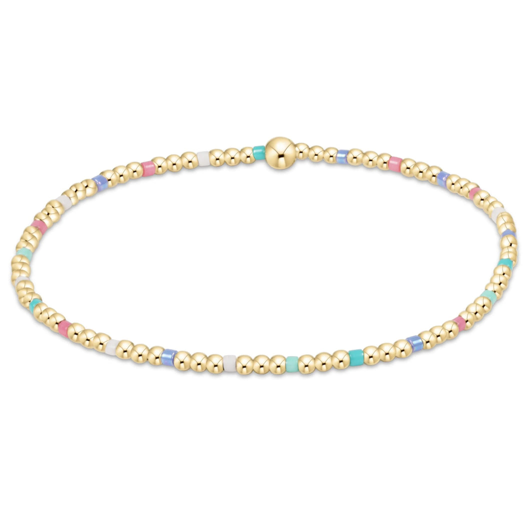 HOPE SINCERITY PATTERN 2MM BEAD BRACELET HOT MESS 2025