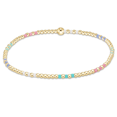 HOPE JOY PATTERN 2MM BEAD BRACELET HOT MESS SS25