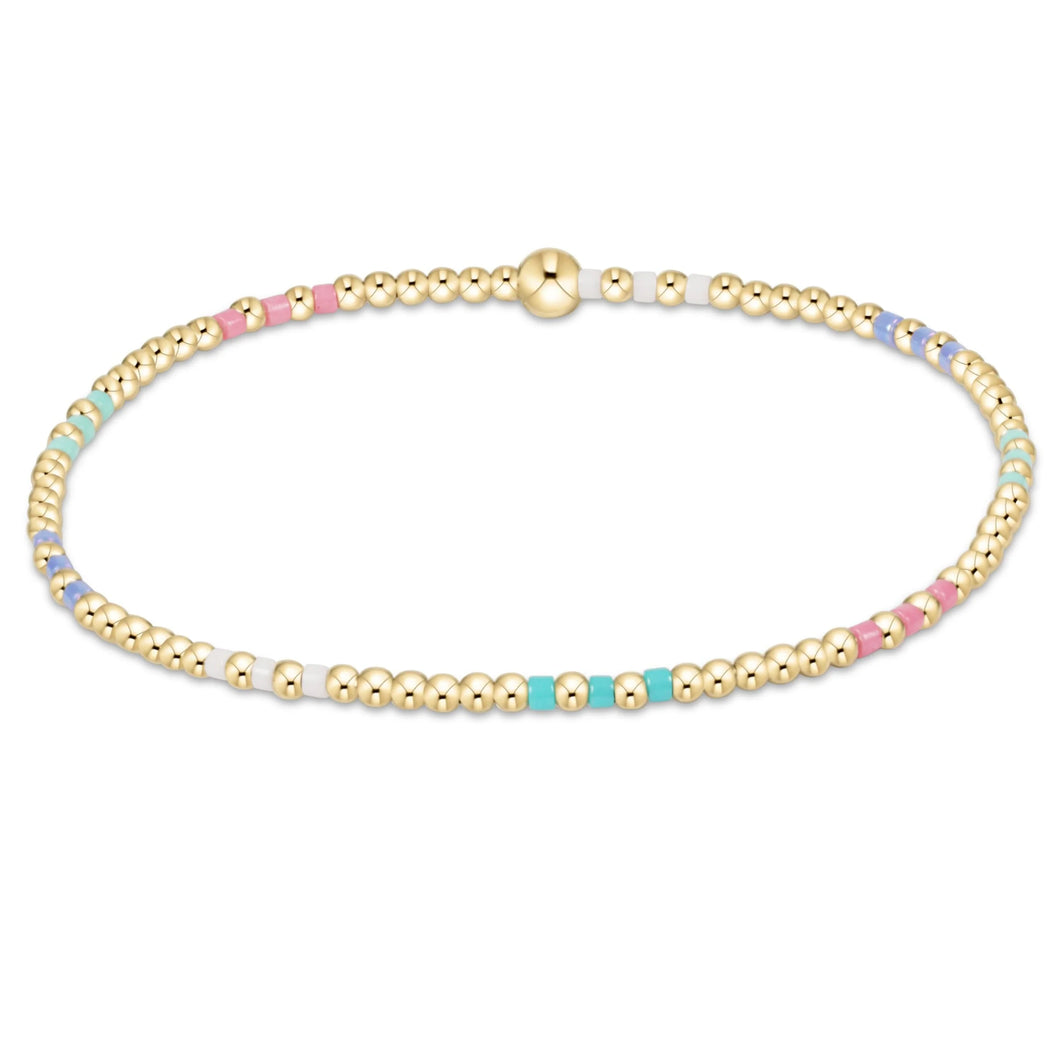 HOPE JOY PATTERN 2MM BEAD BRACELET HOT MESS SS25