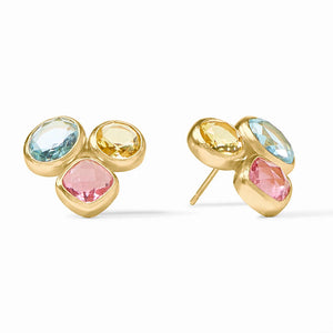 KALEIDOSCOPE STATEMENT STUD MULTI STONE
