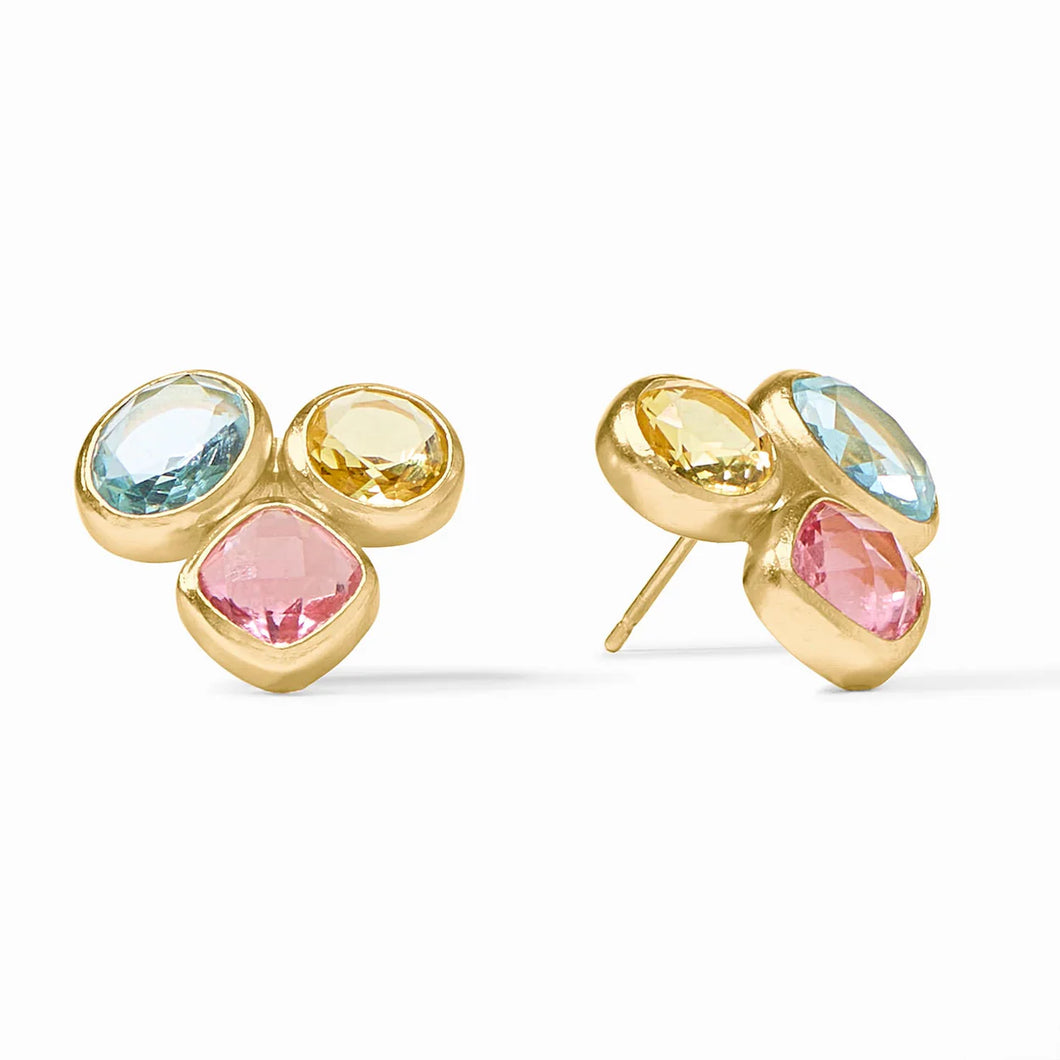 KALEIDOSCOPE STATEMENT STUD MULTI STONE