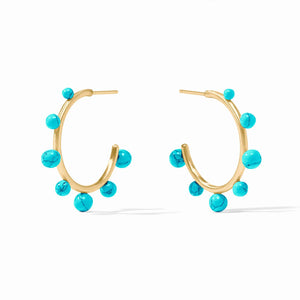 HYDRA STONE HOOP TURQUOISE BLUE MEDIUM