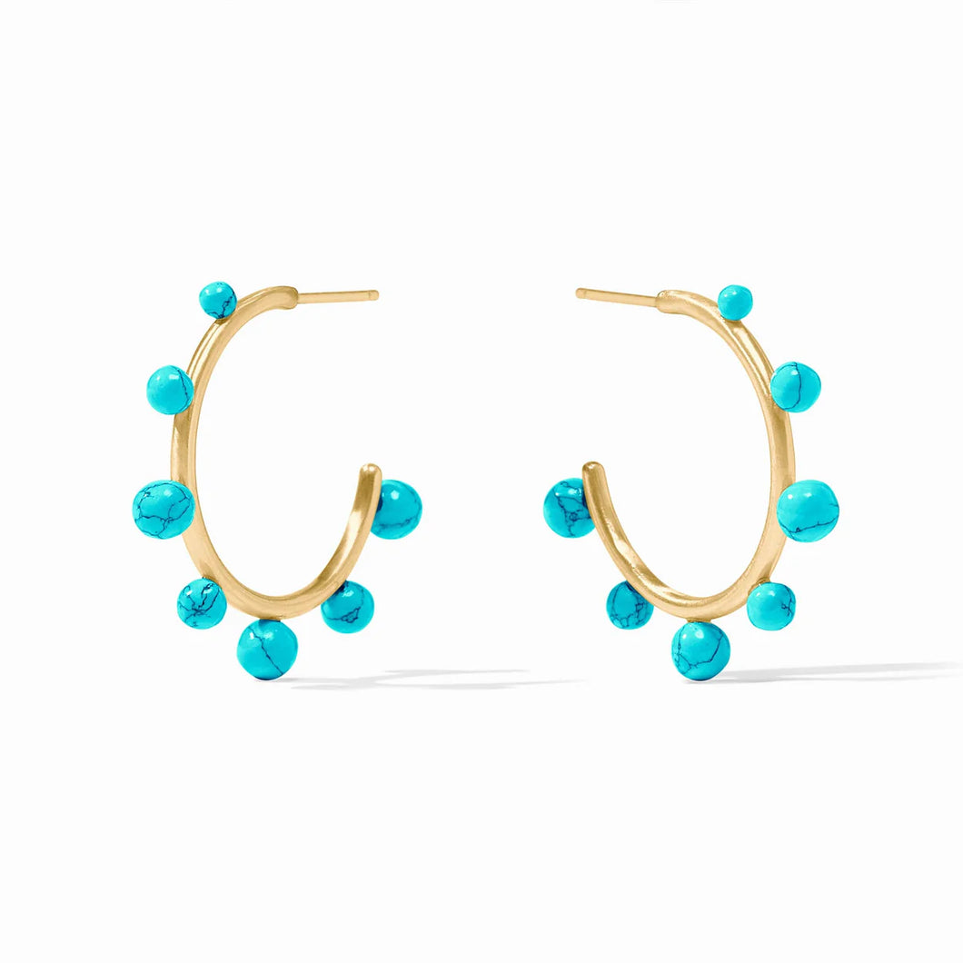 HYDRA STONE HOOP TURQUOISE BLUE MEDIUM