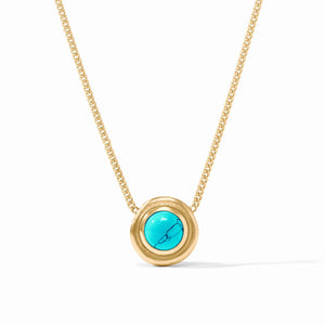 WAVE STONE DELICATE NECKLACE TURQUOISE BLUE